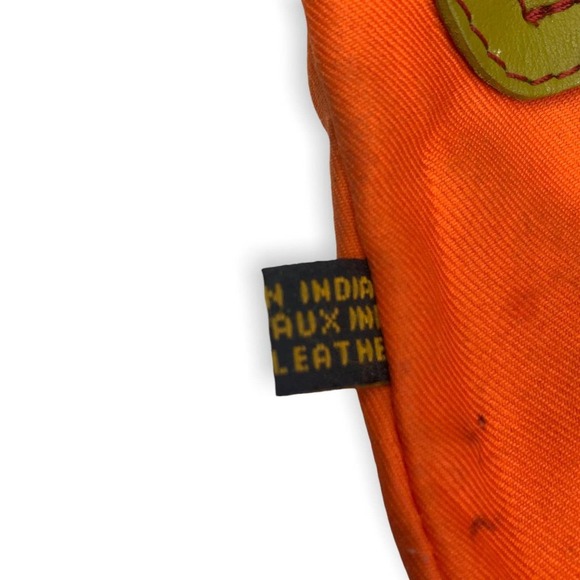 ili New York Colorblock Zipper Small Crossbody Bag Multi Colored Citrus Leather - Picture 6 of 11